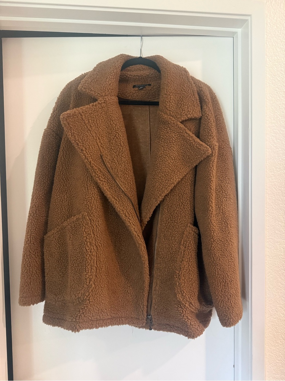 Women's Teddy Faux Shearling Jacket - Camel